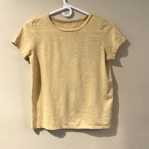 Women’s yellow American eagle tee size small